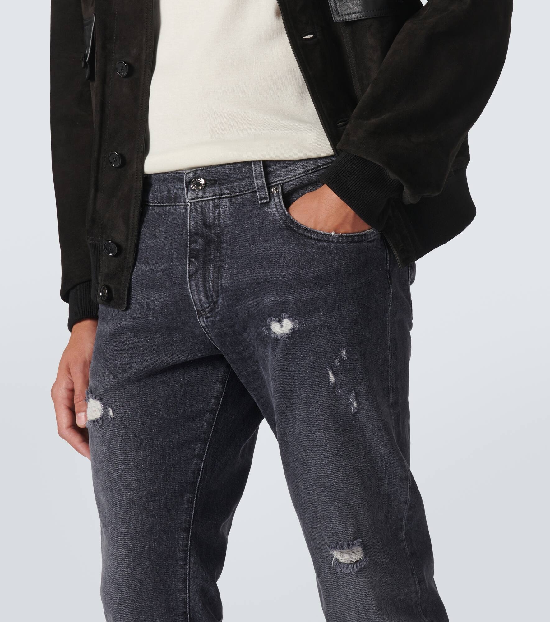 Mid-rise skinny jeans - 5