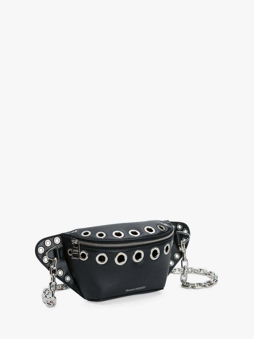 Men's Biker Bum Bag in Black - 2