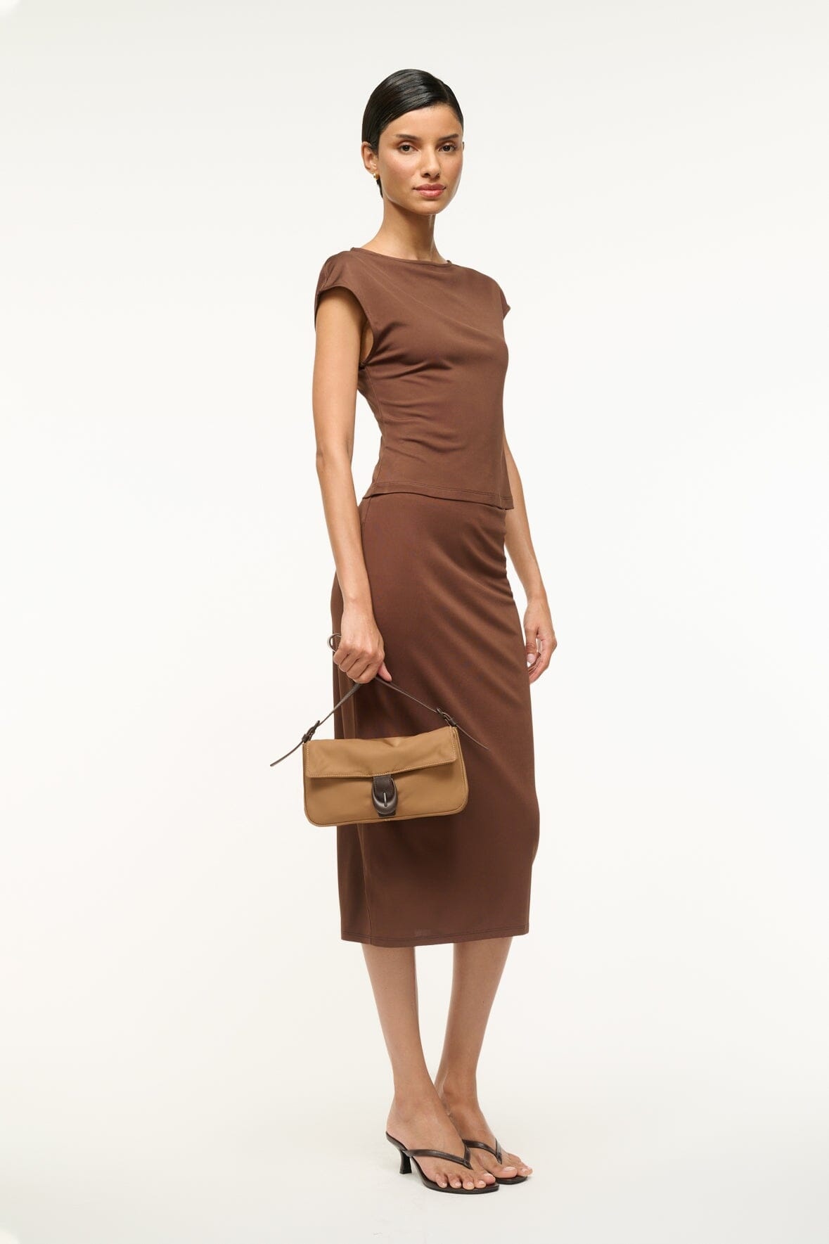 STAUD HARLOW BAG CAMEL NYLON - 6
