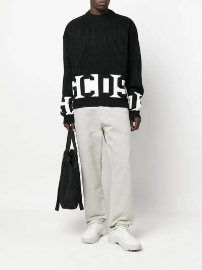 GCDS intarisa-knit ribbed jumper outlook