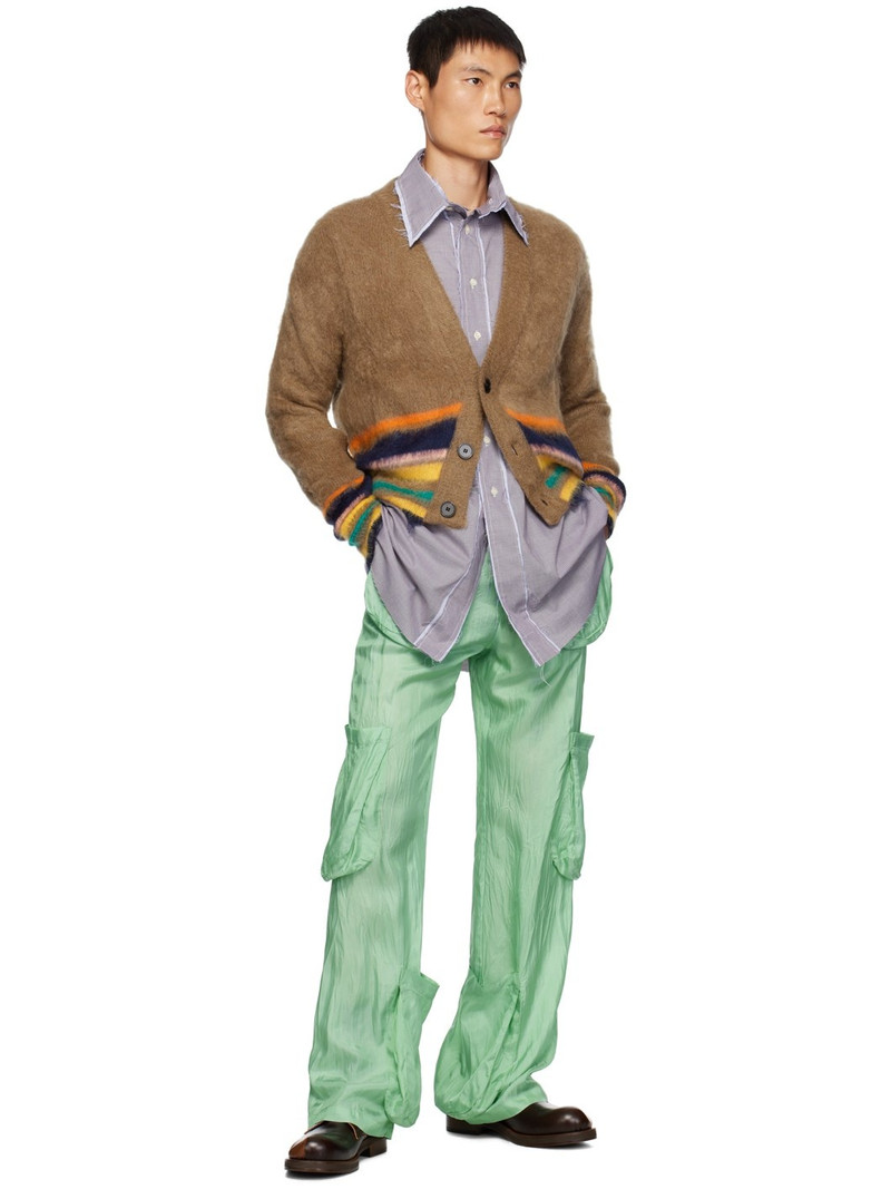 EDWARD CUMING Green Cargo Pocket Trousers outlook
