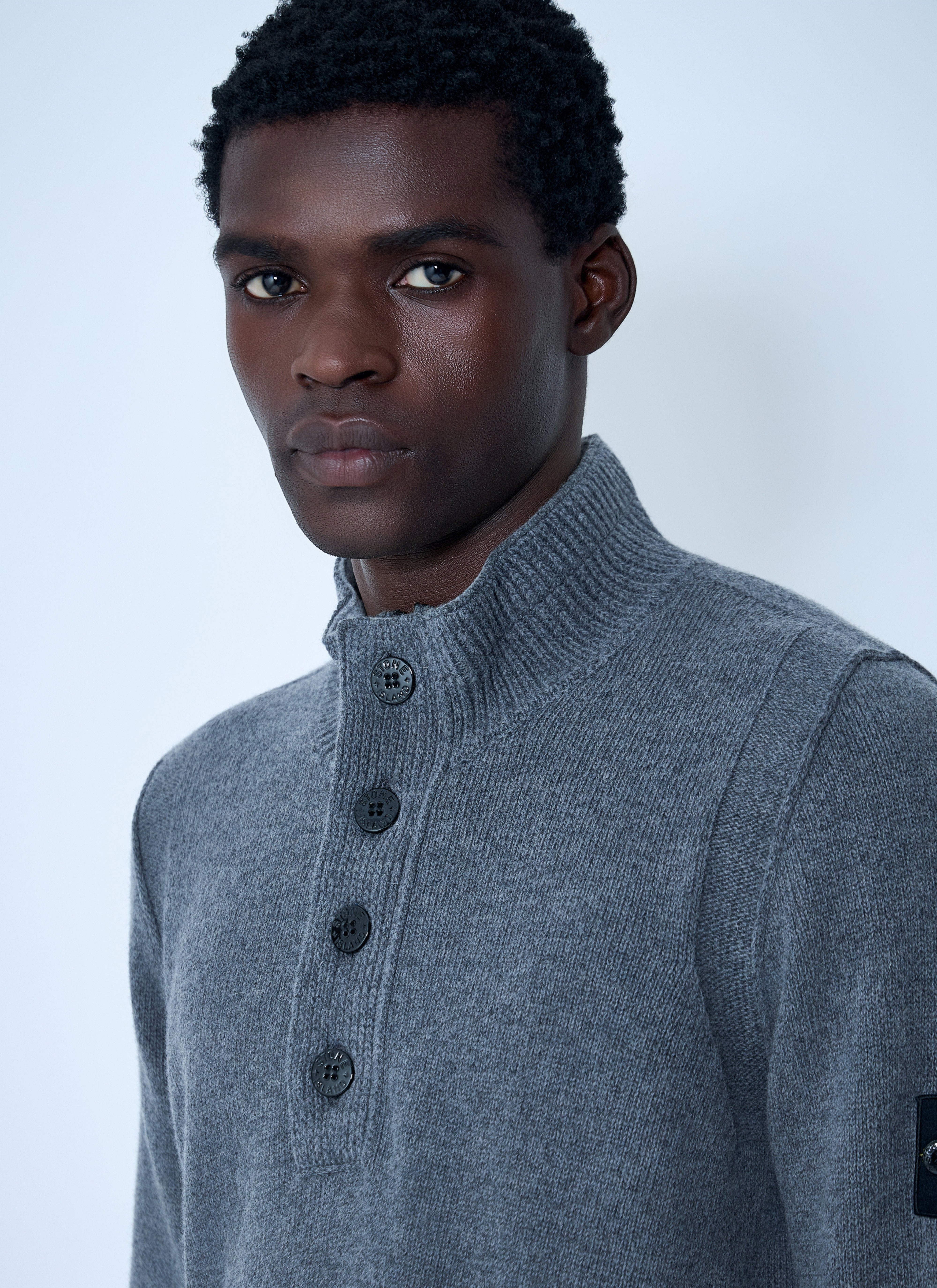 Stone Island Men Logo Patch Sweater - 5