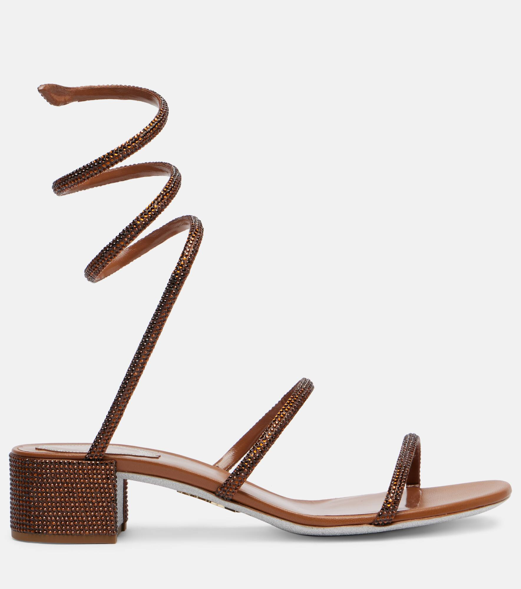 Cleo 40 embellished satin sandals - 4