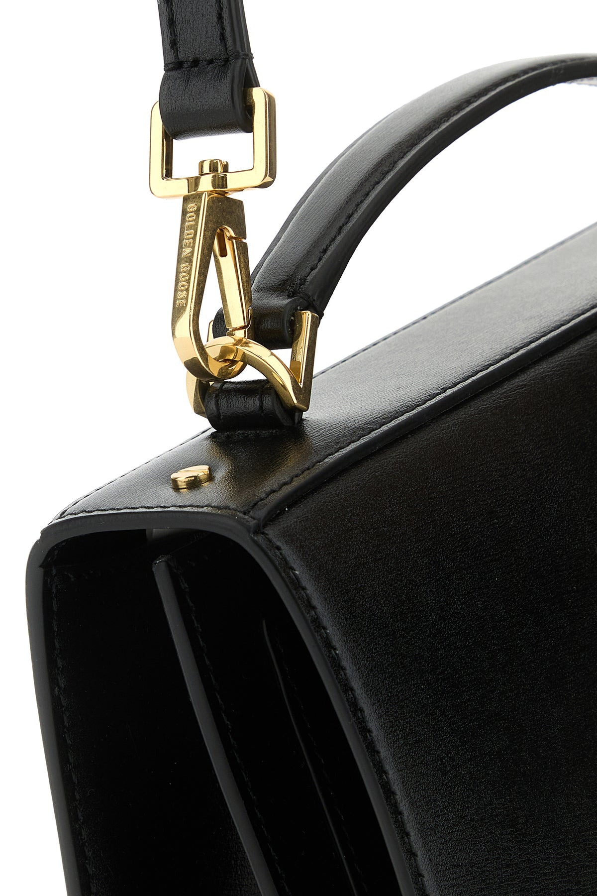 Black leather Venezia handbag - 4