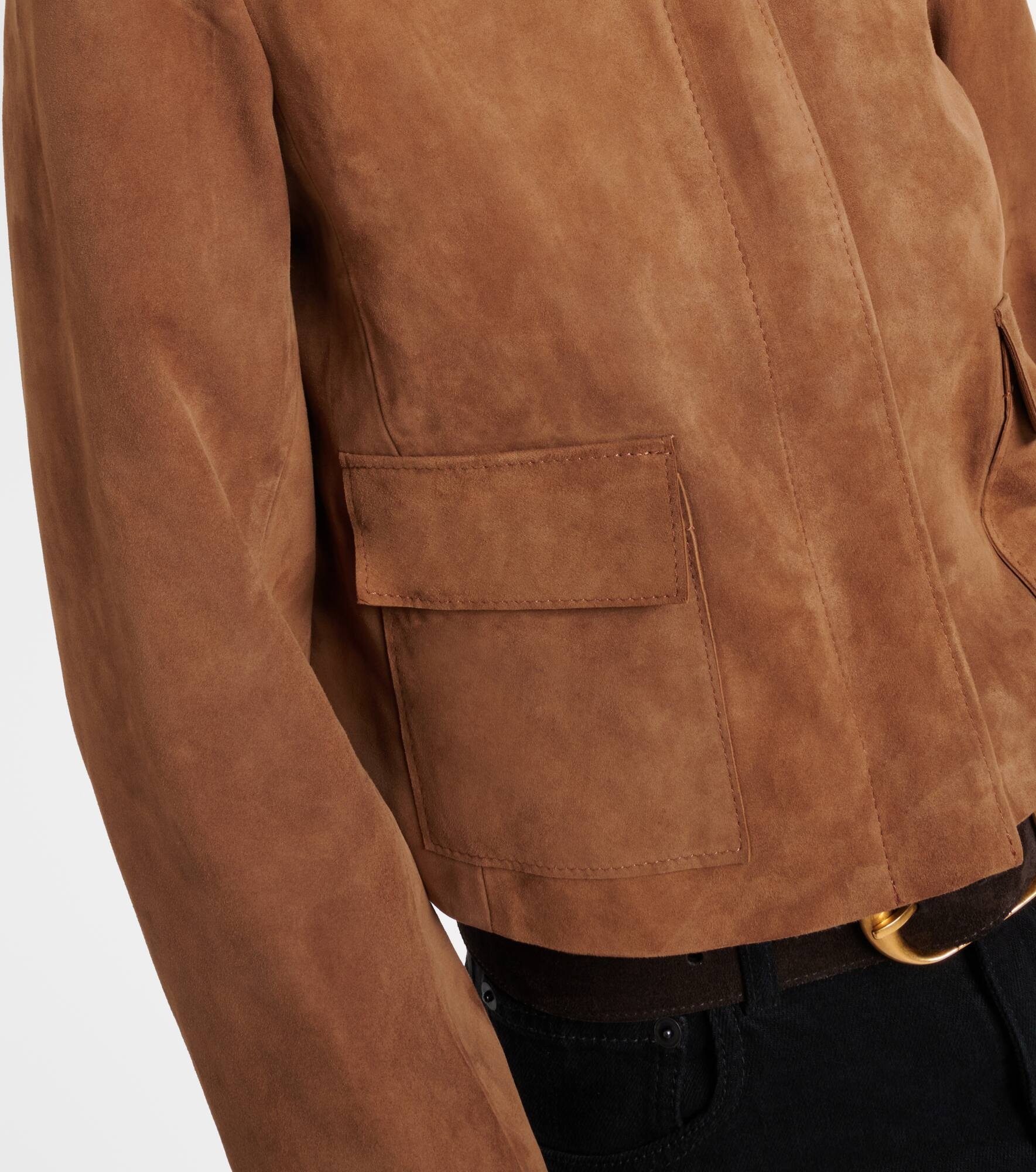 Bleeker cropped suede jacket - 5