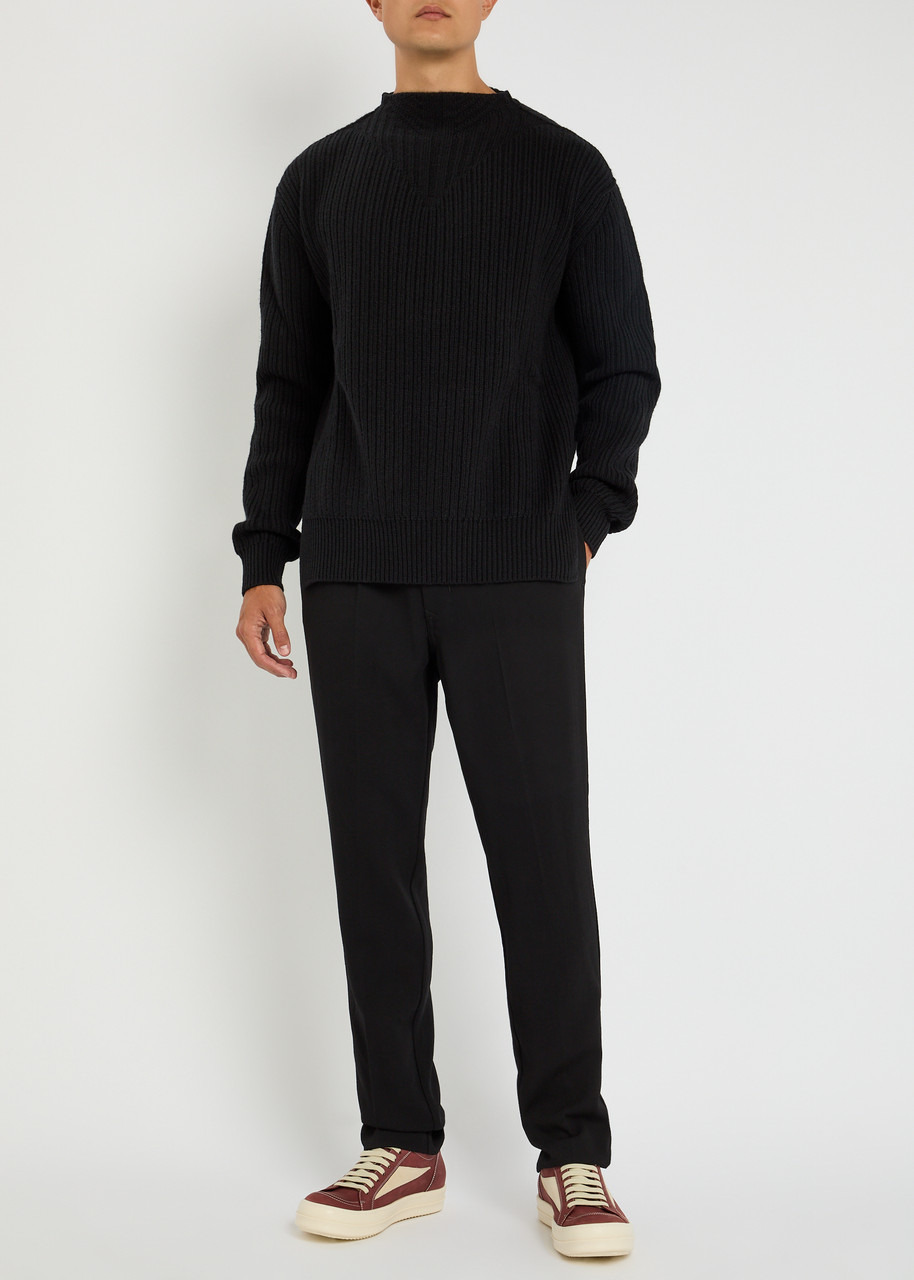 Rick Owens Tapered-leg Wool Trousers - 4