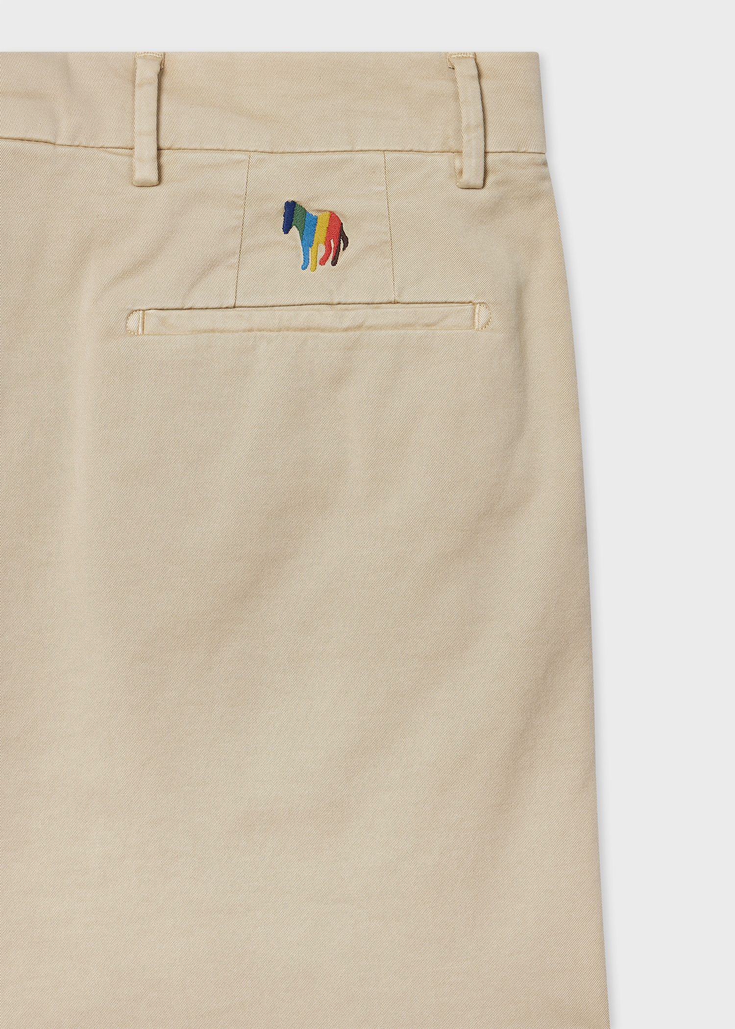 Mid-Fit Tan Garment-Dyed 'Broad Stripe Zebra' Chinos - 2