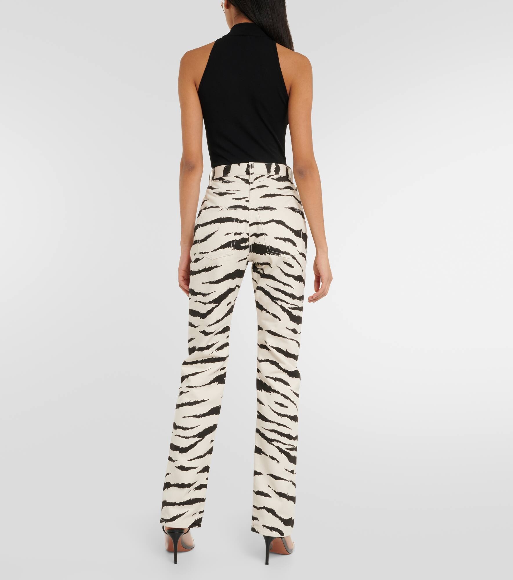 Zebra-print jeans - 3