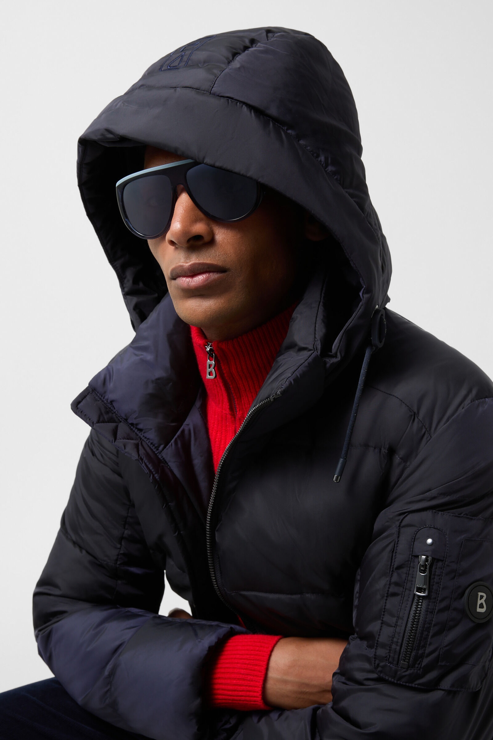 Jamy Down jacket in Navy blue - 5