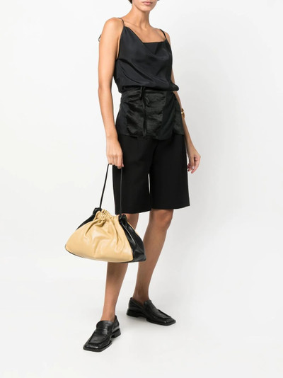 Jil Sander two-tone leather shoulder bag outlook