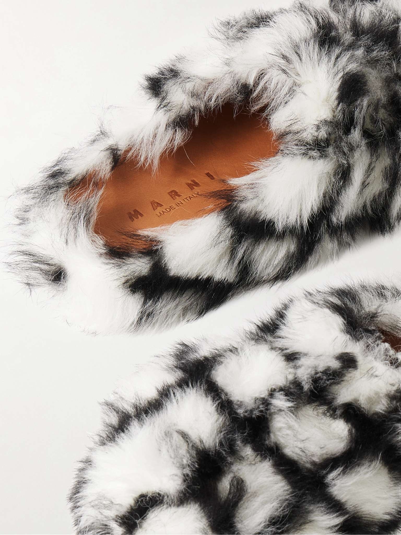 Fussbett Sabot Checked Shearling Slippers - 6