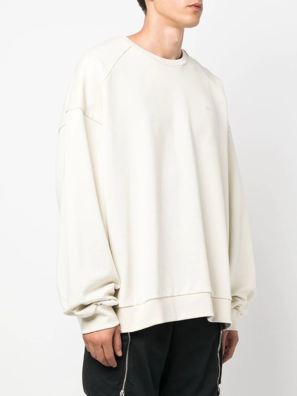 embroidered-logo cotton sweatshirt - 4