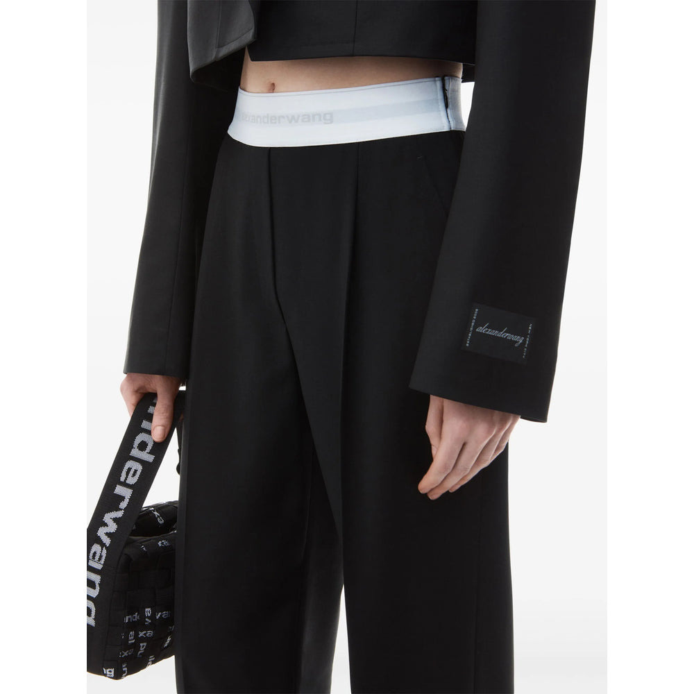 Alexander Wang Black Trousers - High-Waisted Trousers Women - 3
