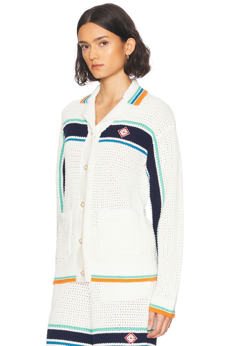 Crochet Effect Tennis Shacket - 3