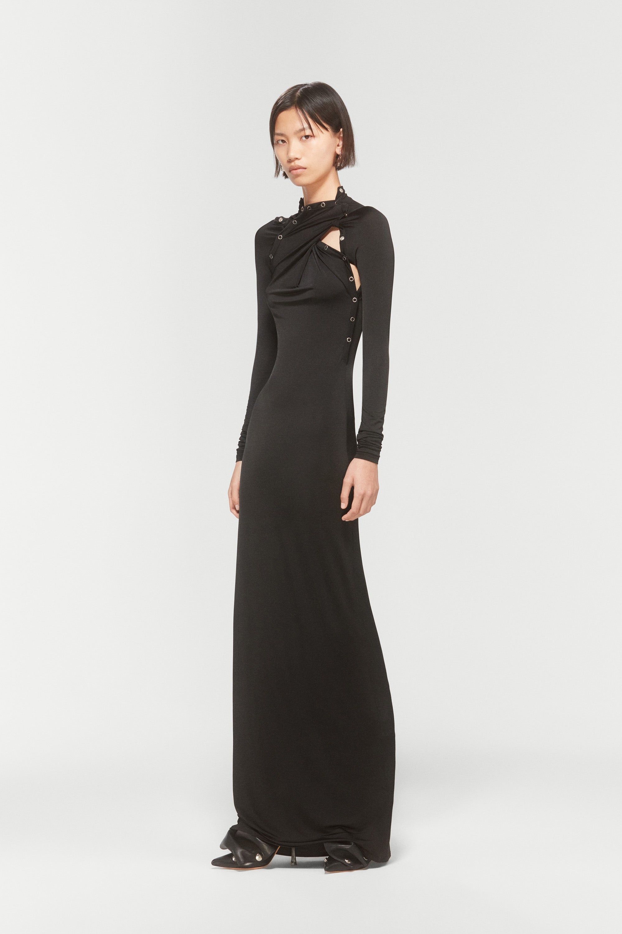 SNAP OFF LONG SLEEVE DRESS - 4