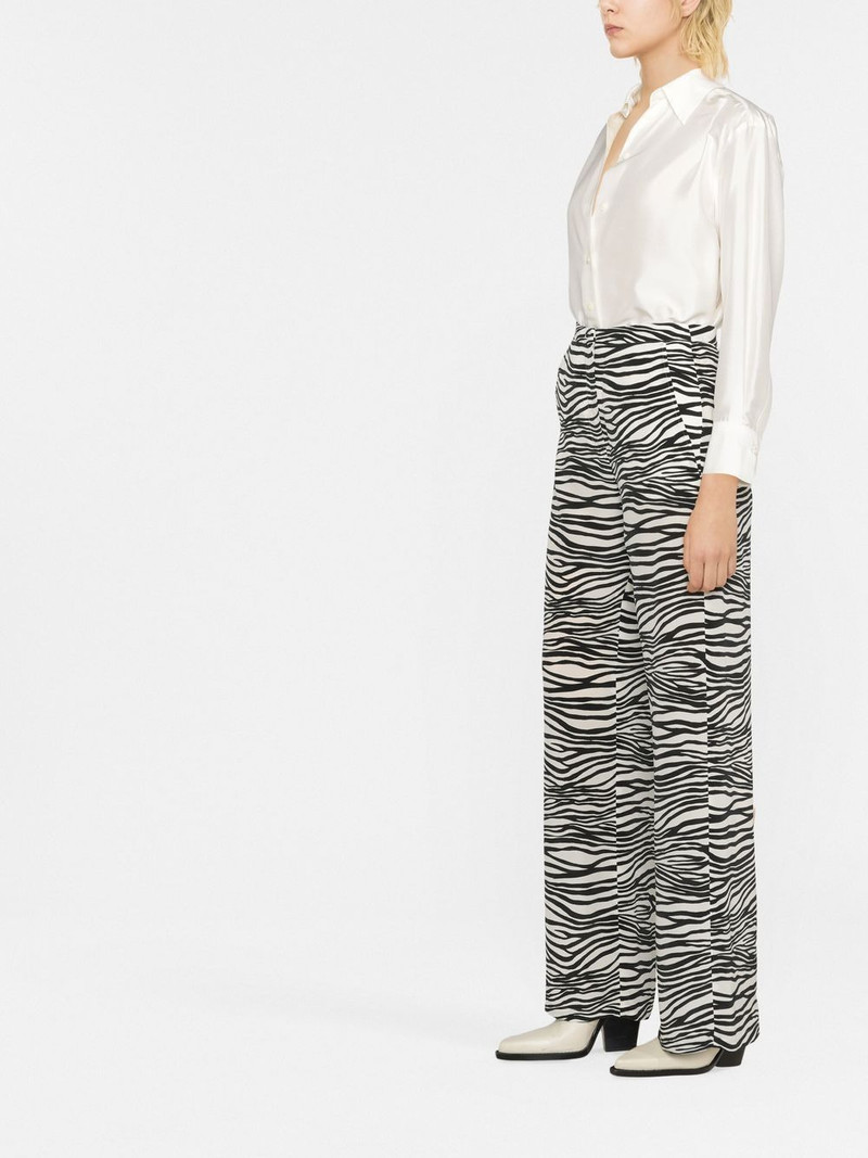 'S Max Mara zebra-print straight-leg trousers outlook