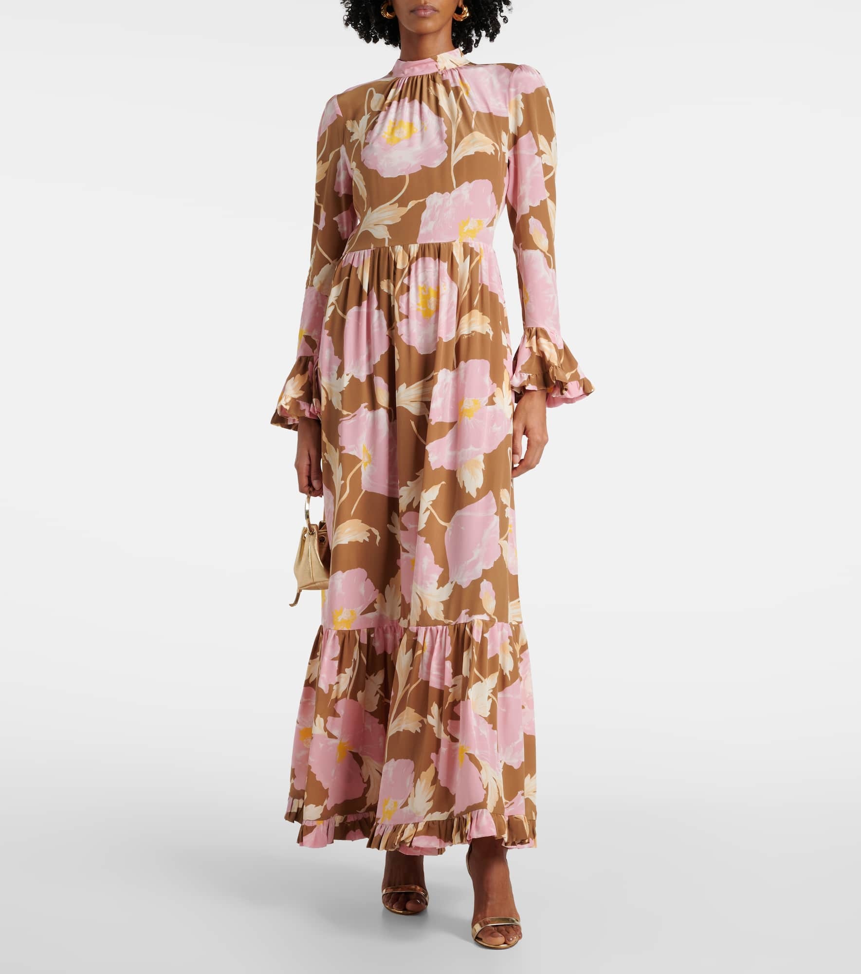 Visconti silk crêpe de chine maxi dress - 2