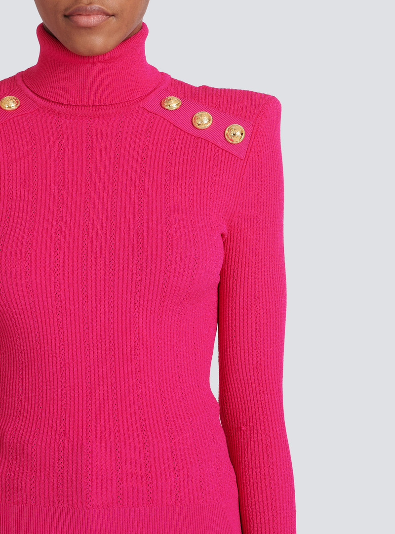Balmain Knit sweater with gold-tone buttons outlook