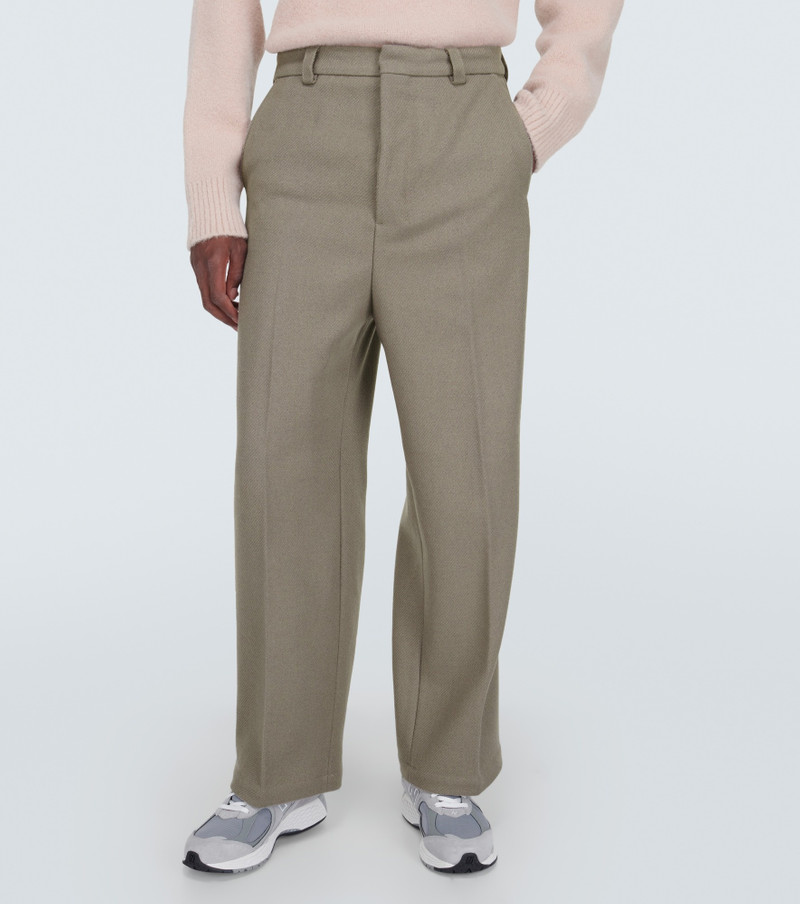 Wool-blend straight pants 3
