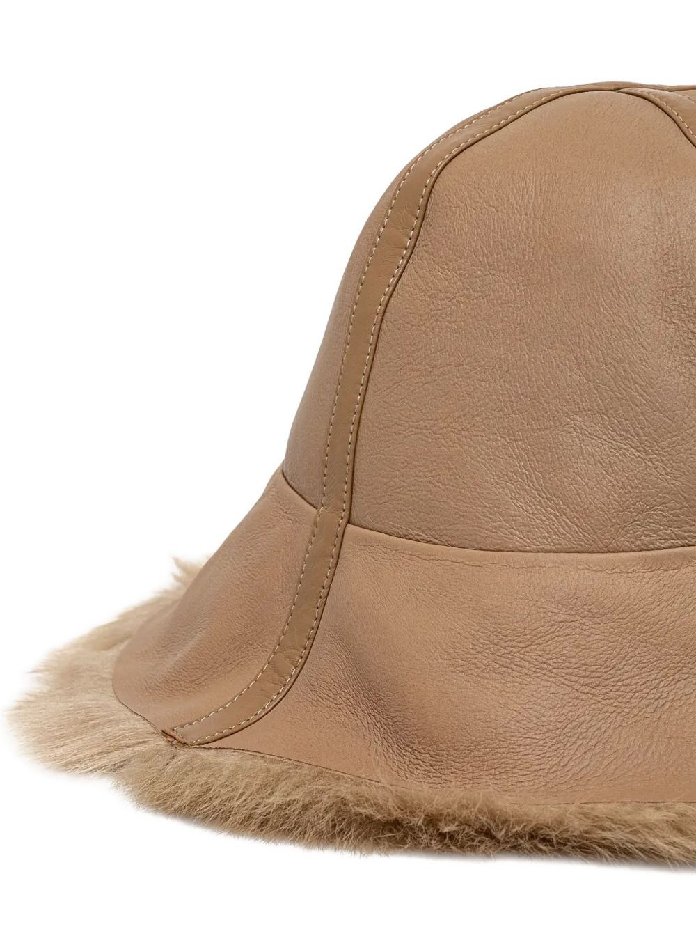 fur-trim hat - 3