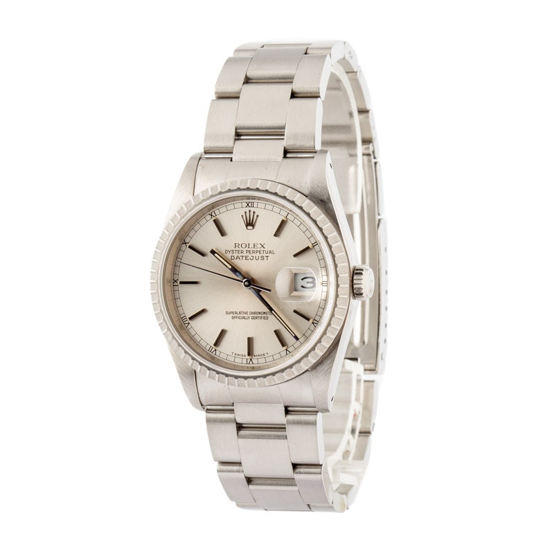 Rolex Datejust Ref 16220 Silver Dial - 2