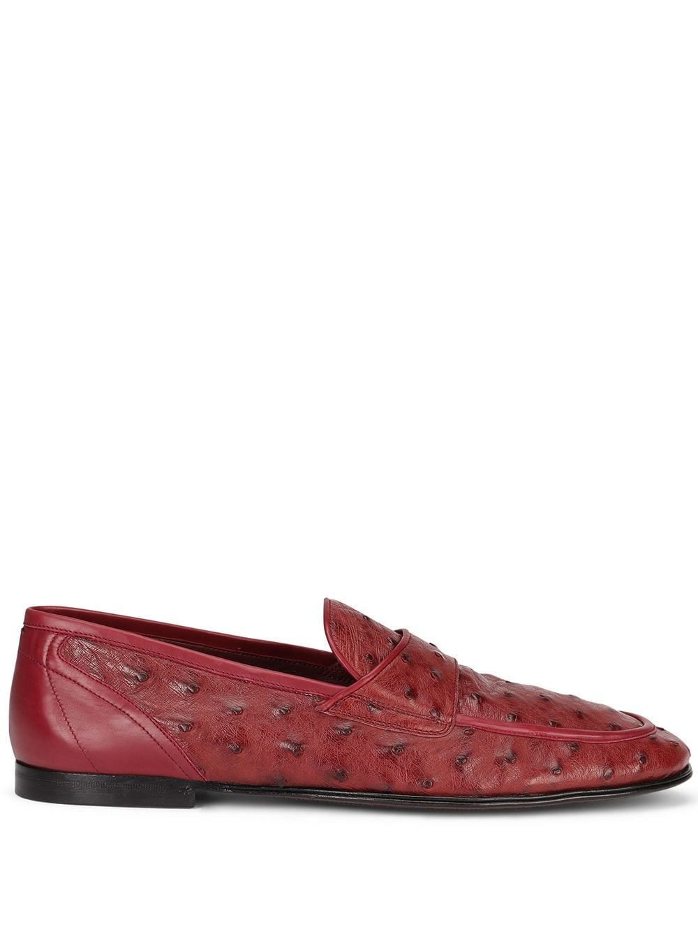 textured slip-on loafers - 1