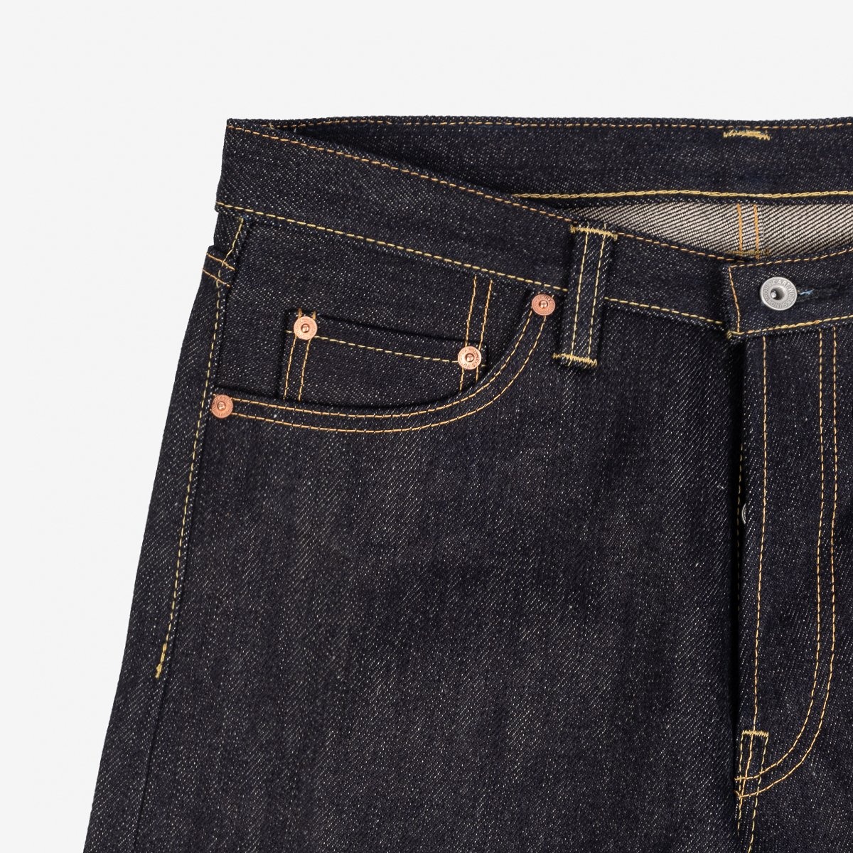 IH-634-XHS 25oz Selvedge Denim Straight Cut Jeans - Indigo - 6