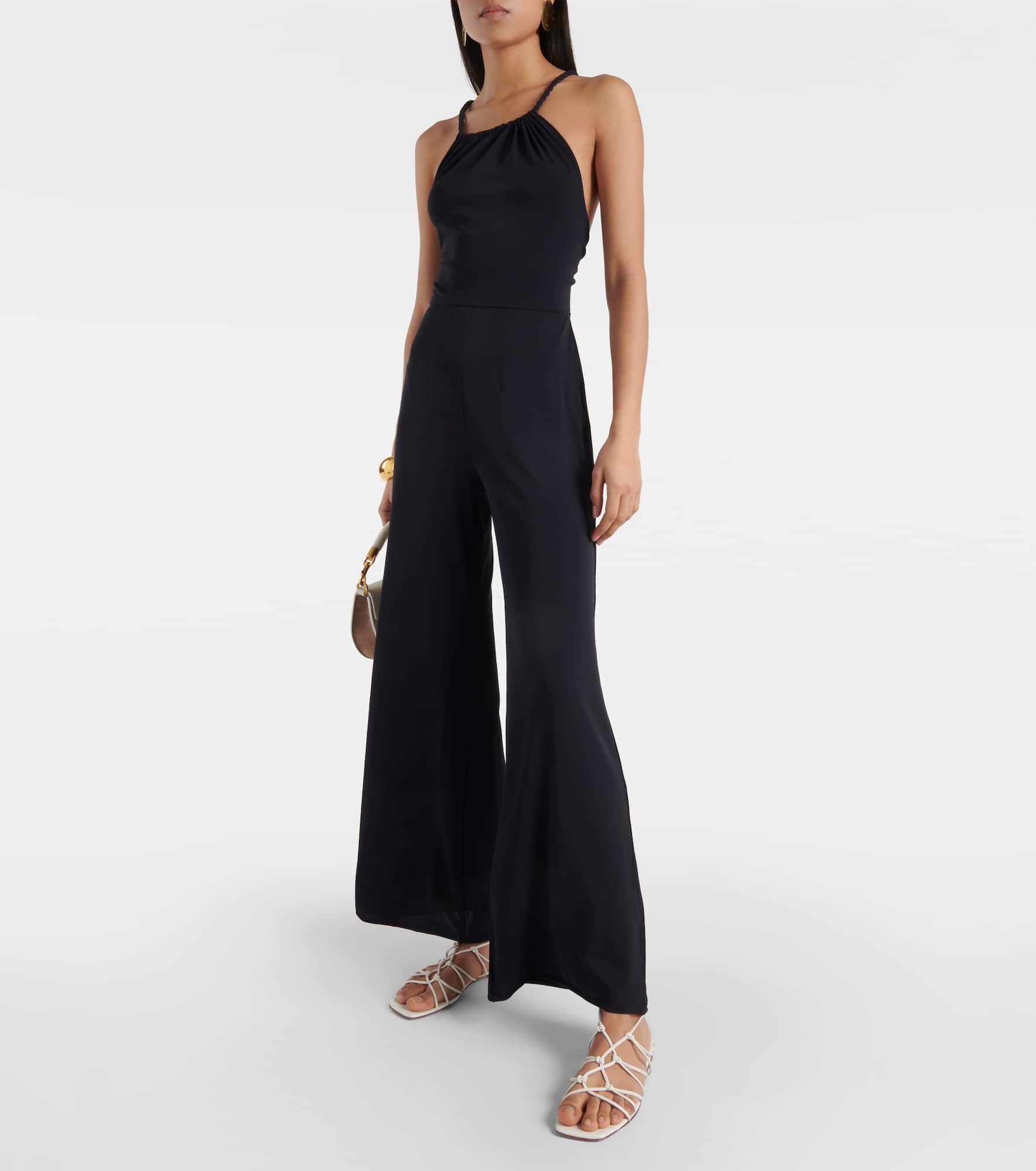 Donna halterneck jersey jumpsuit - 2