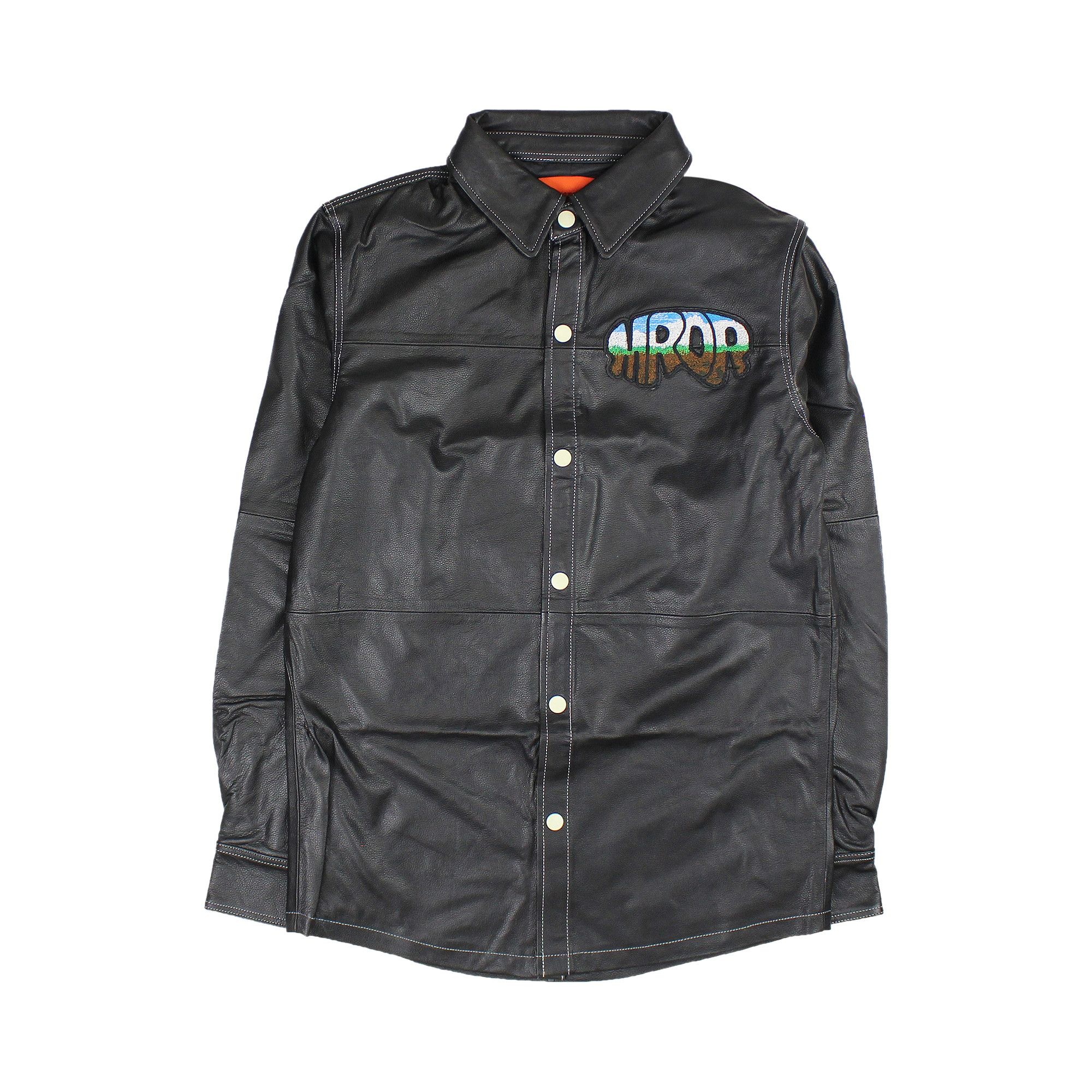 Who Decides War MRDR Leather Work Shirt 'Black' - 1