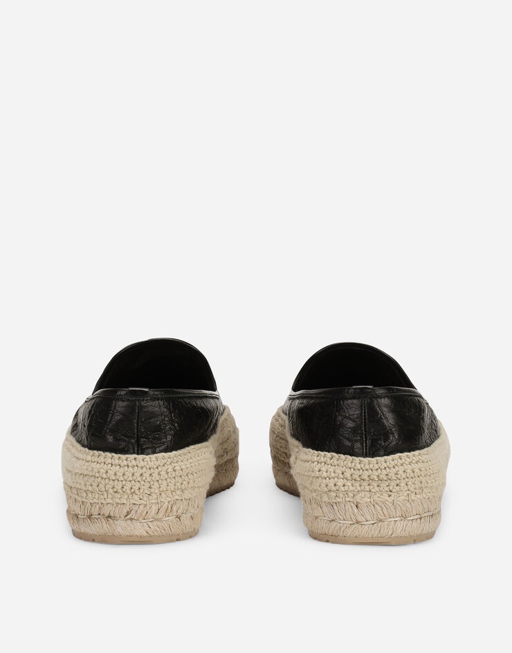 Foiled calfskin espadrilles - 3