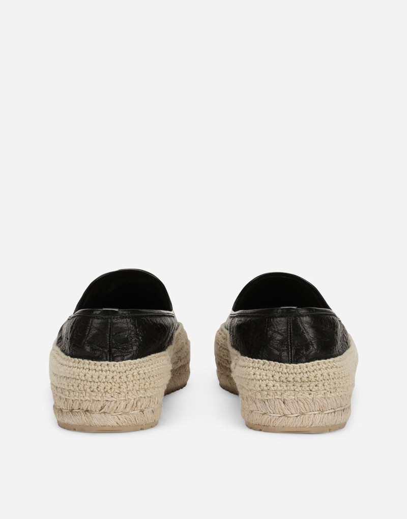 Dolce & Gabbana Foiled calfskin espadrilles outlook