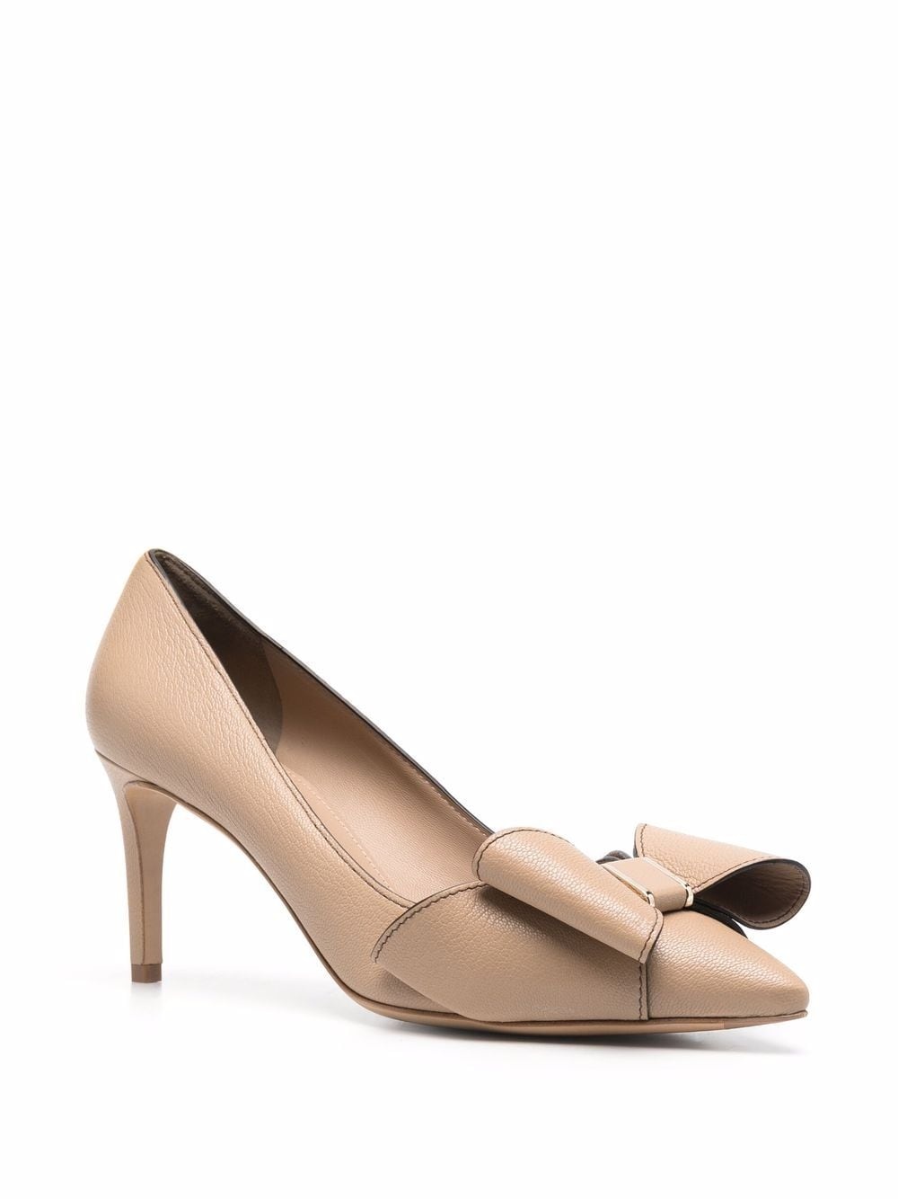 Double Bow leather pumps - 2