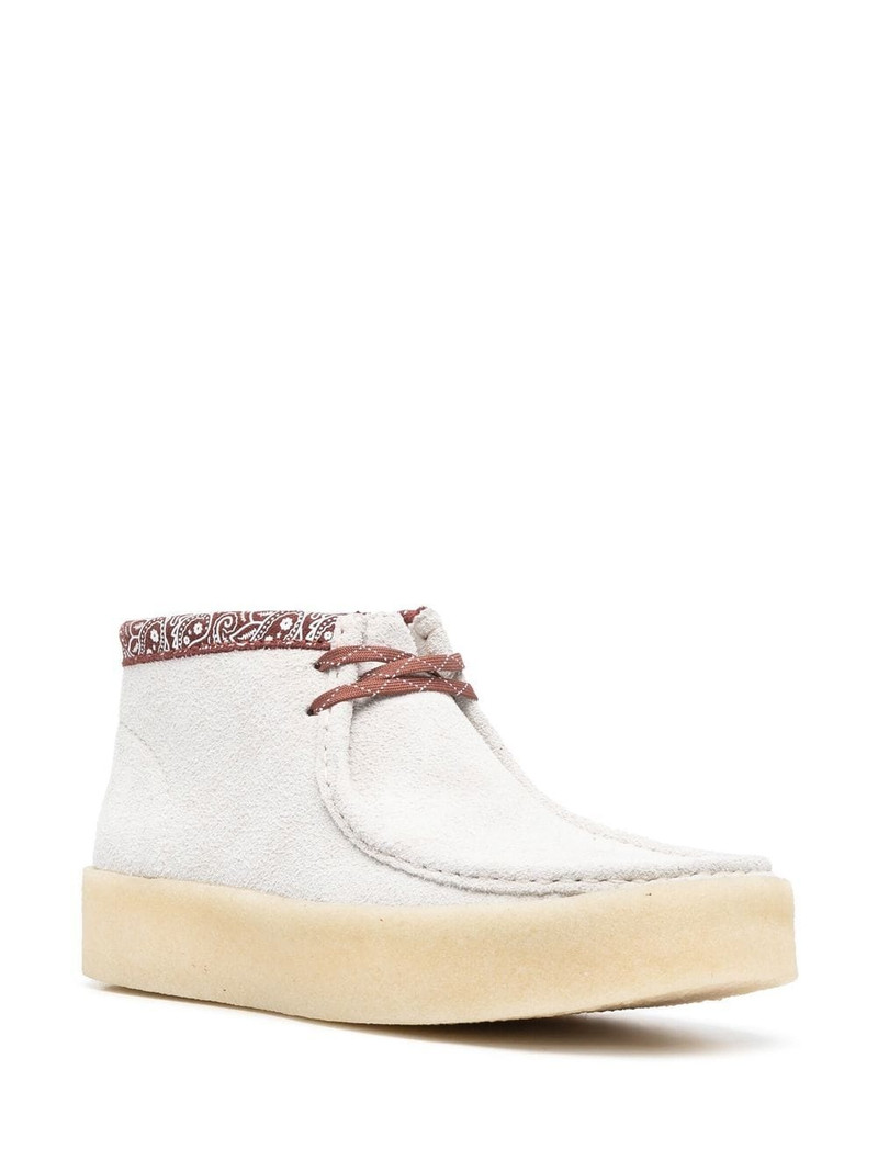 Clarks Originals paisley-print ankle boots outlook