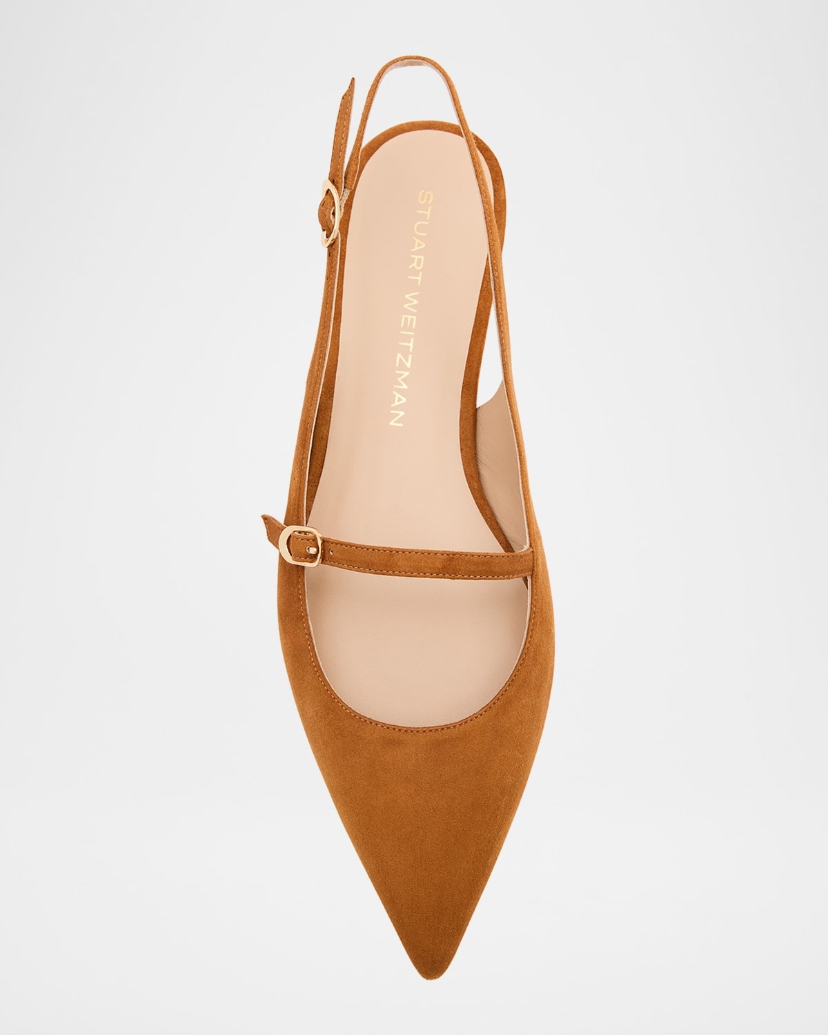 Emilia Suede Mary Jane Slingback Ballerina Flats - 5