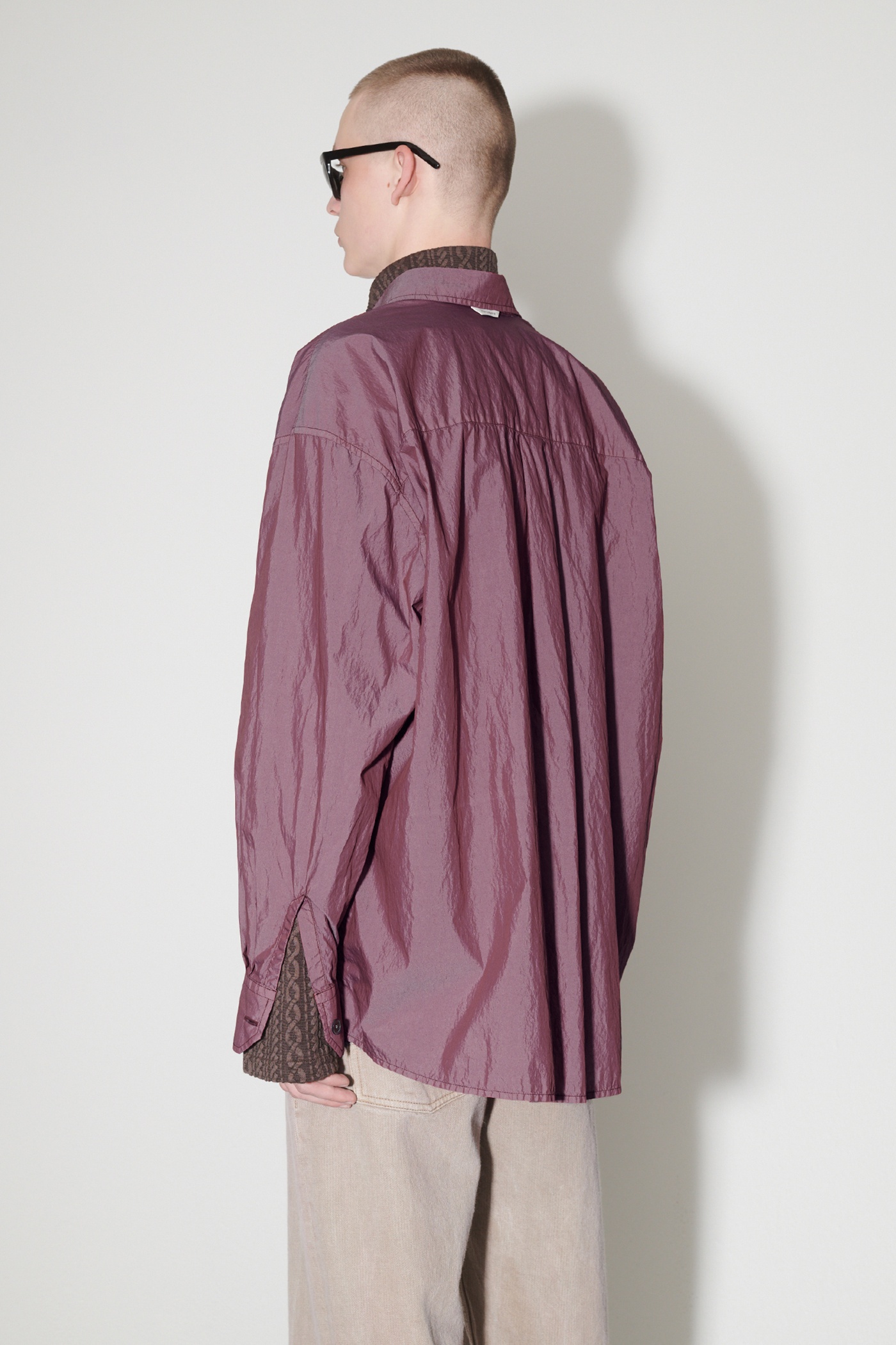 Borrowed Shirt Raspberry Parachute Poplin - 3