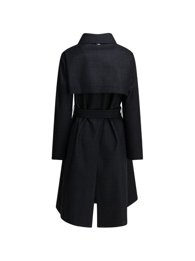 Herno double-breasted belted coat outlook