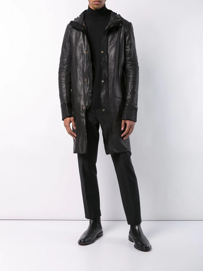 Guidi mid-length hooded jacket outlook