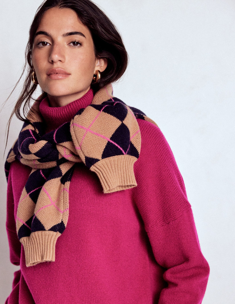 Polly Merino Roll Neck Sweater-Sorbet Pink 6