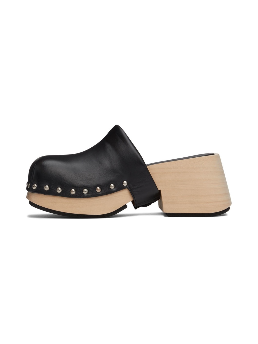 Black Bottone Clogs - 3