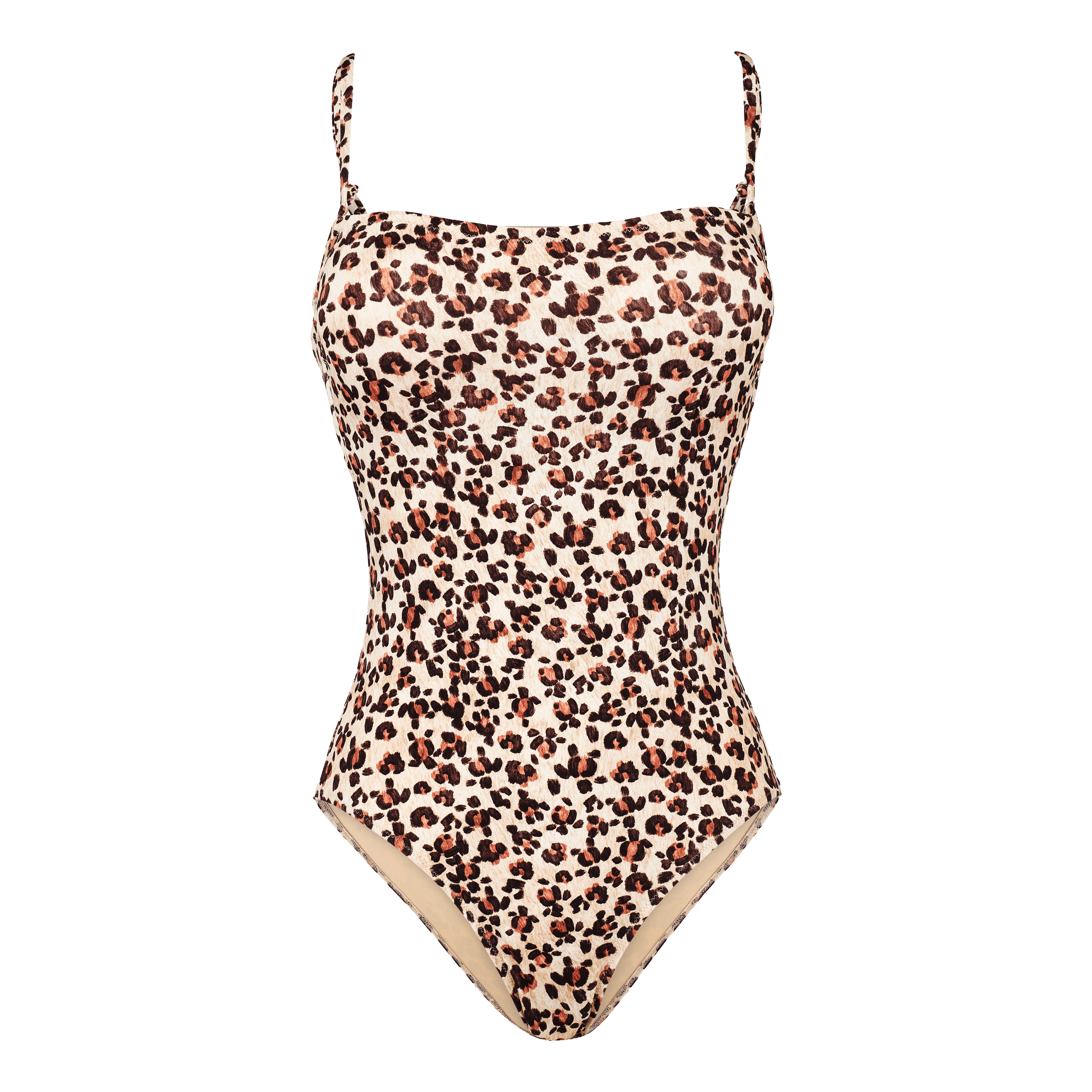 Women Bustier One-Piece Swimsuit Turtles Leopard - 1