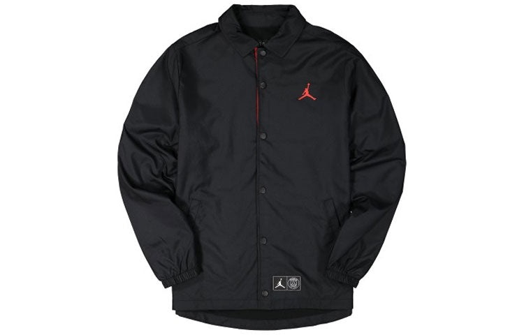 Air Jordan x Paris Saint-Germain Casual Sport Jacket Men's Black BQ4213-011 - 2