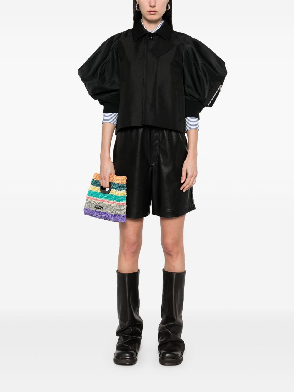 Sacai Women Cotton And Nylon Jacket - 5