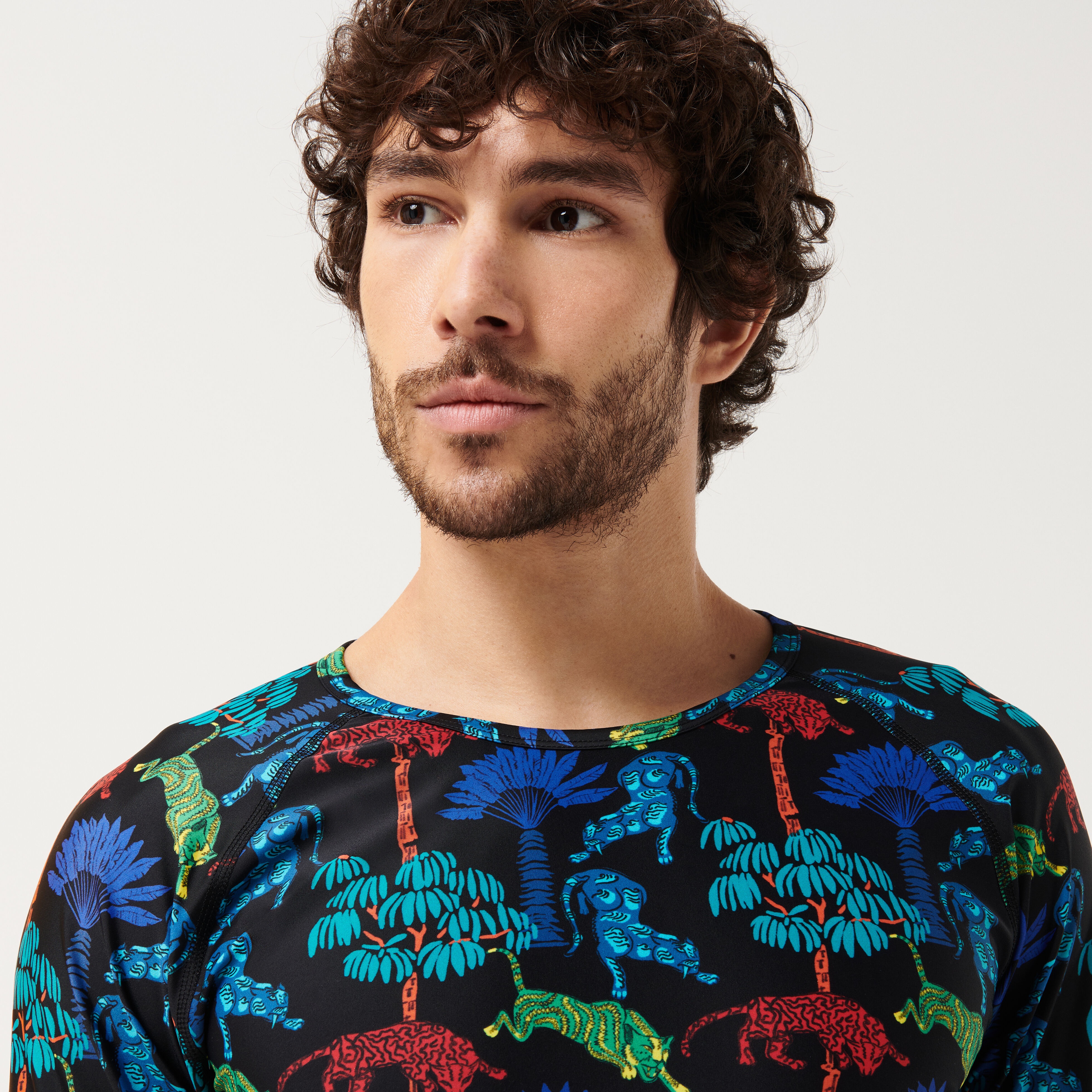 Long Sleeves Men Rashguard Tiger Leap - 5