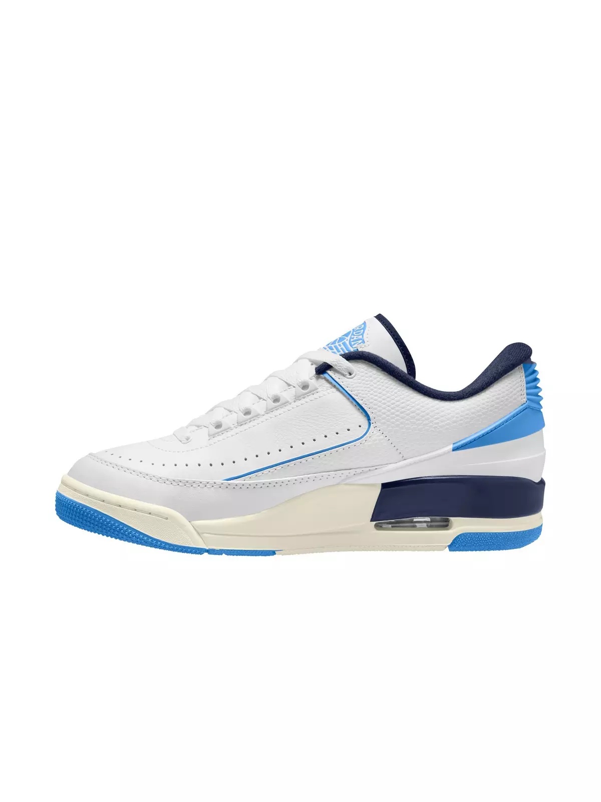 2/3 "White/University Blue/Midnight Navy" Men's Shoe - 2