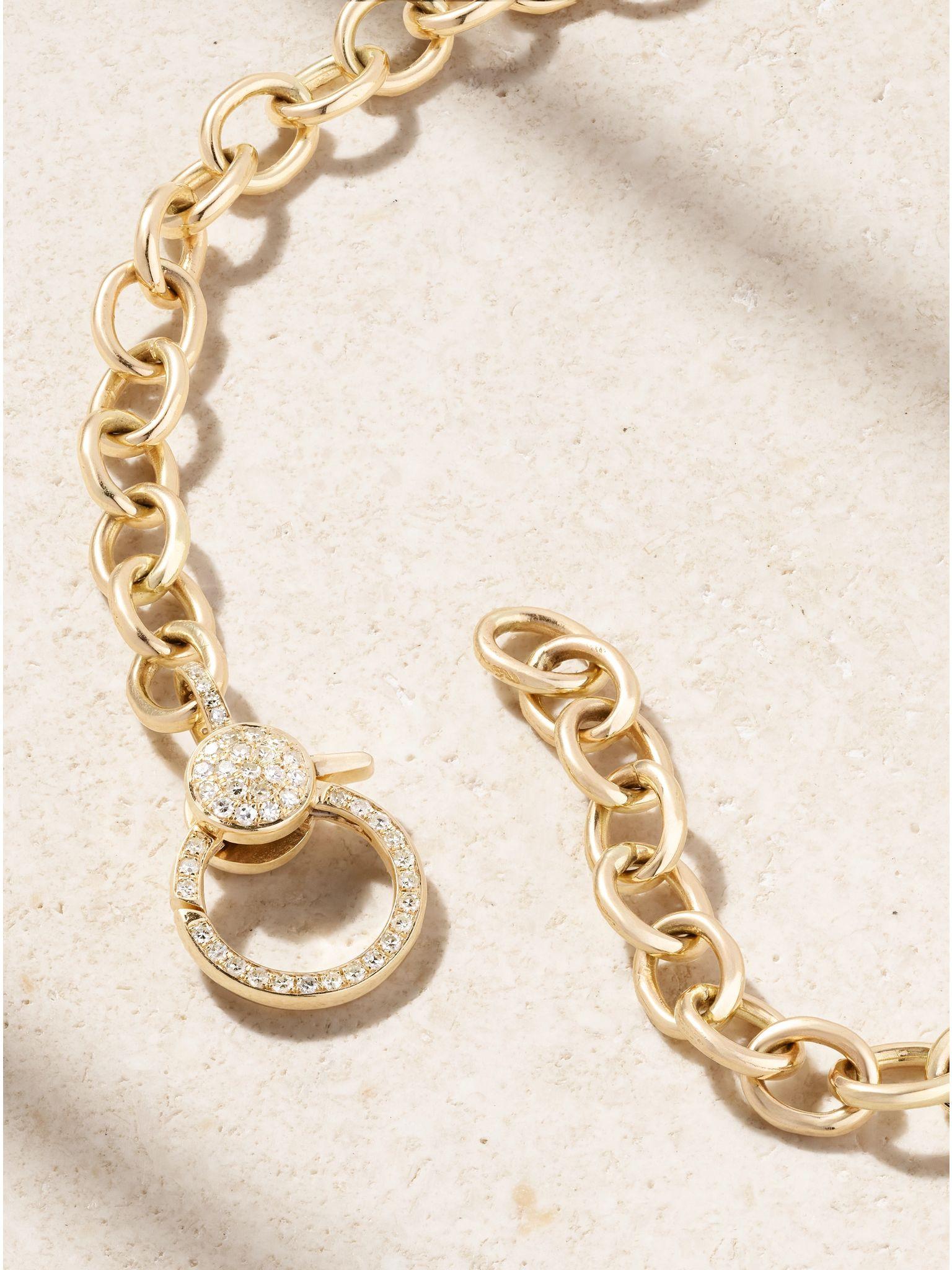 14-karat gold diamond necklace Gold - 3