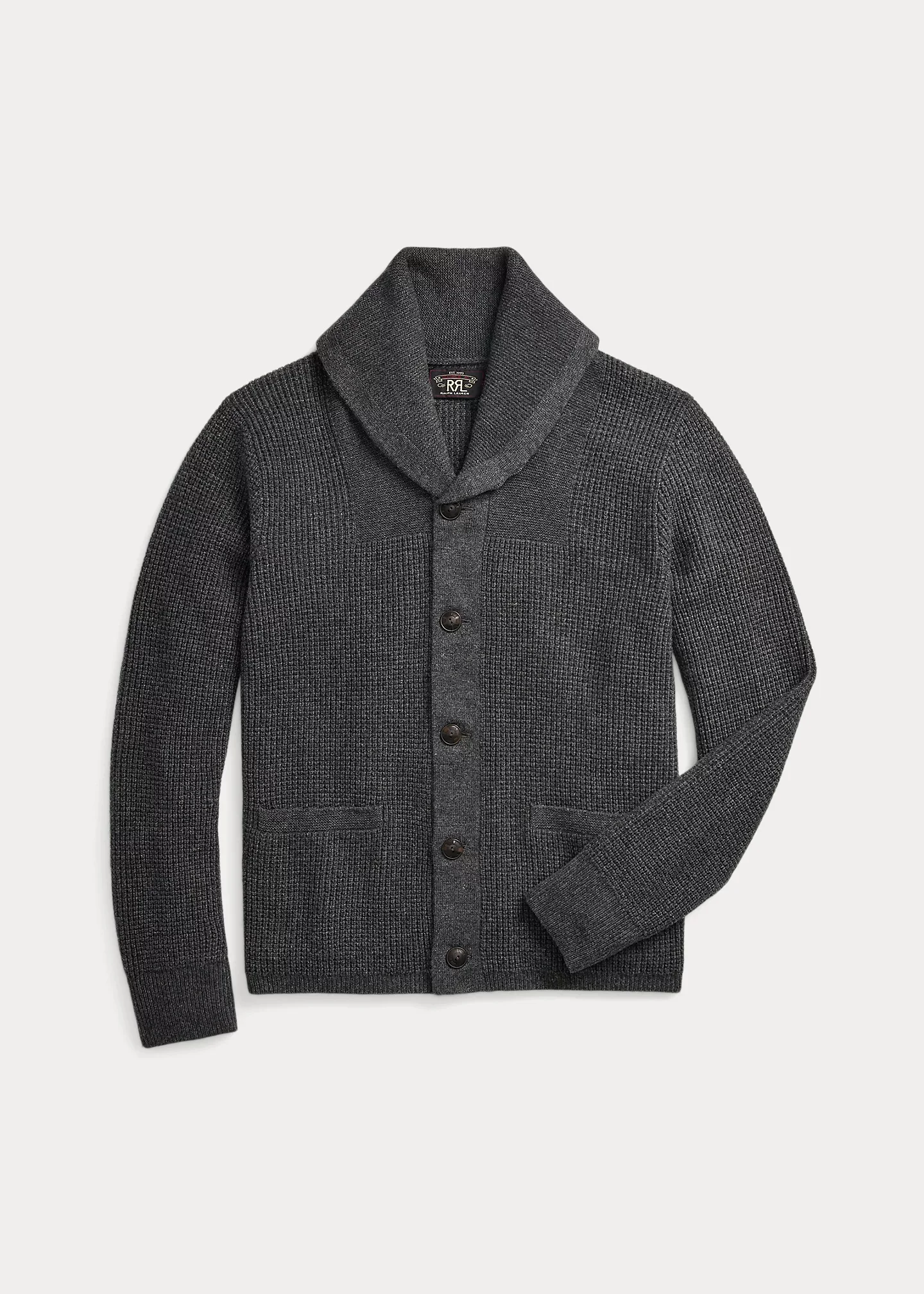 Waffle-Knit Cashmere Cardigan - 1