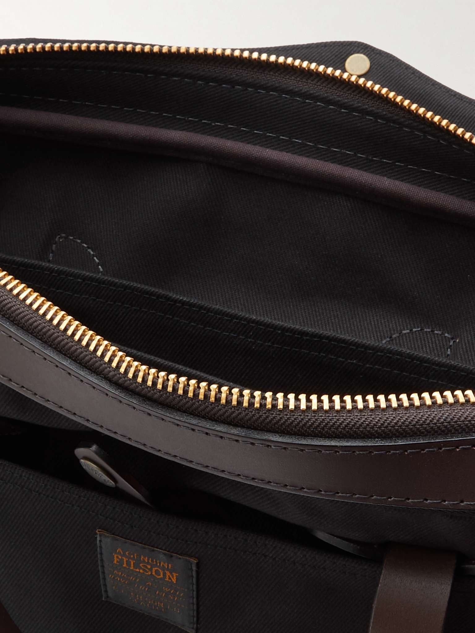 Twill and Leather Briefcase - 3