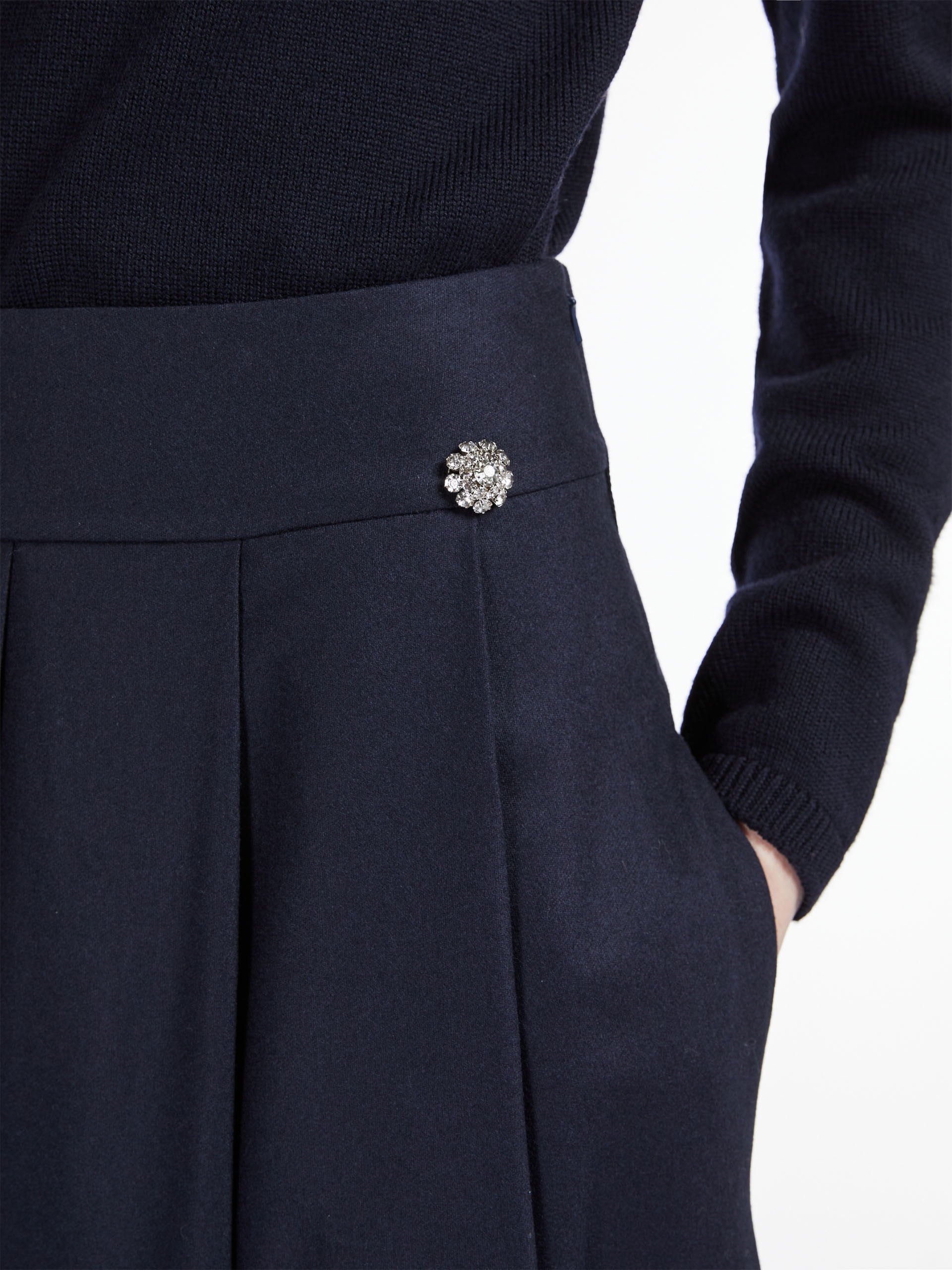 ROMOLO Wool pleated skirt - 5