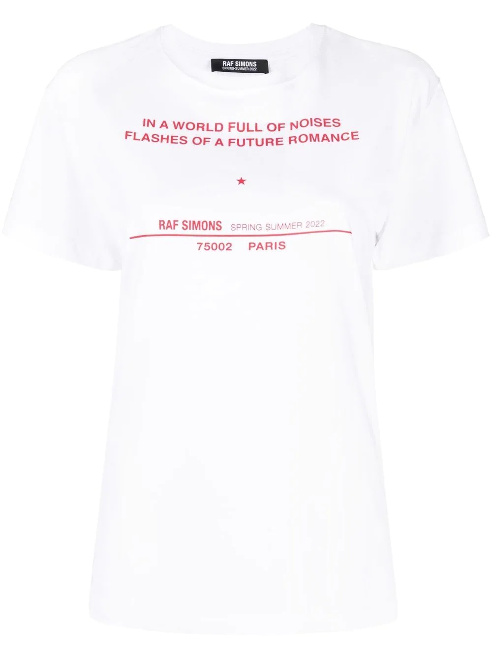 Tour-print short-sleeve T-shirt - 1