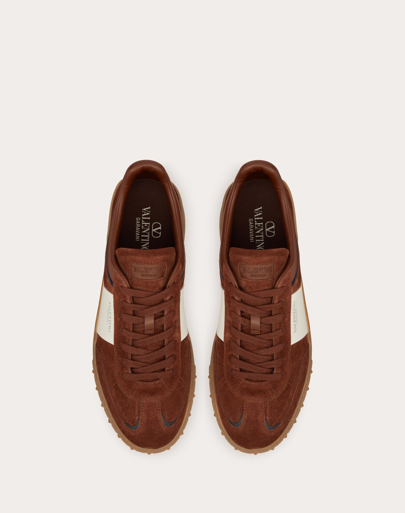 UPVILLAGE LOW TOP SNEAKER IN SPLIT LEATHER AND CALFSKIN NAPPA LEATHER 4